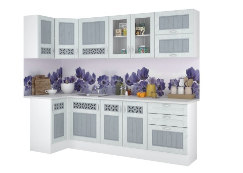 Кухонный Гарнитур Камелия Угловой МДФ 1000 х 2000 мм/Разные Цвета