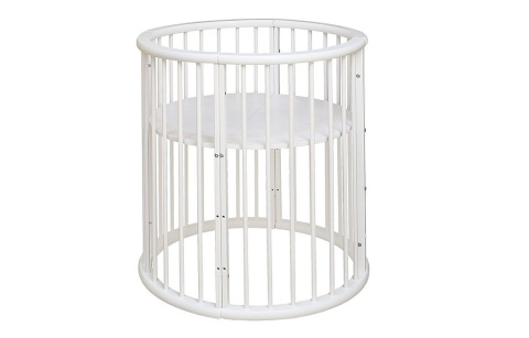 Детская Кровать-Трансформер Массив+МДФ Белая Малыш/Разные Цвета Ш-1270 х В-875 мм