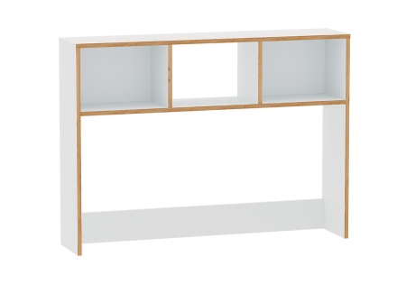 Надстройка на стол Вуди 13.161 белый премиум / дуб крафт золотой