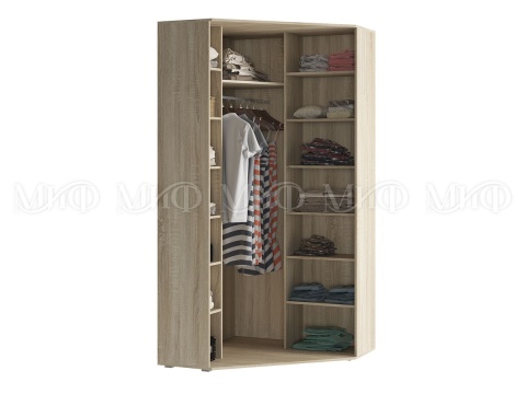 Угловой Шкаф Каролина МДФ (Ш-1100 х В-2236 х Г-1100 мм)/Разные Цвета