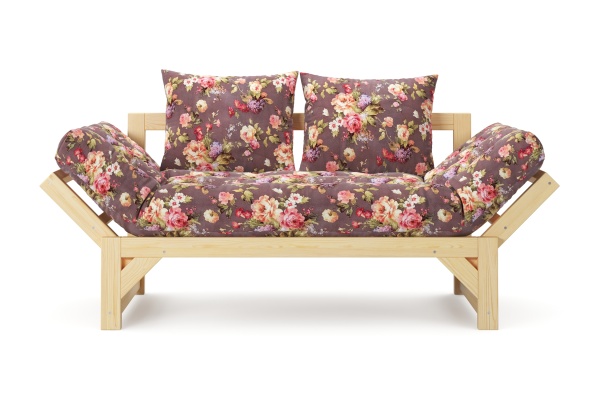 Диван кушетка Амбер бордовый 