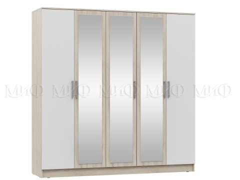 Шкаф 5-ти Створчатый Марго МДФ (Ш-2000 x В-2016 x Г-520 мм)/Разные Цвета